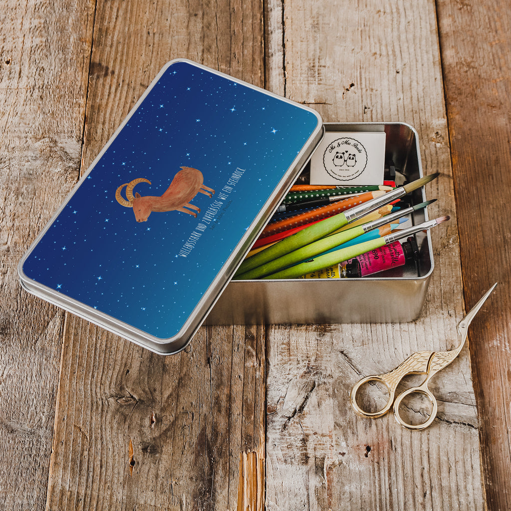 Metalldose rechteckig Sternzeichen Steinbock Blechdose, Metalldose, Blechbox, Container, Keksdose, Vorratsdose, Vorratsbox, Döschen, Versperbox, Vesperdose, Aufbewahrungsdose, Aufbewahrungsbox, Aluminiumdose, Dose, Tierkreiszeichen, Sternzeichen, Horoskop, Astrologie, Aszendent, Steinböcke, Steinbock Geschenk, Steinbock Sternzeichen, Geschenk Dezember, Geschenk Januar, Geburtstag Dezember, Geburtstag Januar, Ziege, Bock