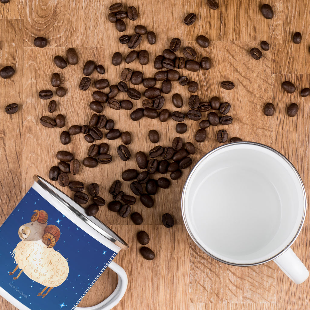 Camping Emaille Tasse Sternzeichen Widder Campingtasse, Trinkbecher, Metalltasse, Outdoor Tasse, Emaille Trinkbecher, Blechtasse Outdoor, Emaille Campingbecher, Edelstahl Trinkbecher, Metalltasse für Camping, Kaffee Blechtasse, Camping Tasse Metall, Tierkreiszeichen, Sternzeichen, Horoskop, Astrologie, Aszendent, Widder Geschenk, Widder Sternzeichen, Geschenk März, Geschenk April, Geburtstag März, Geburtstag April, Bock, Schafbock