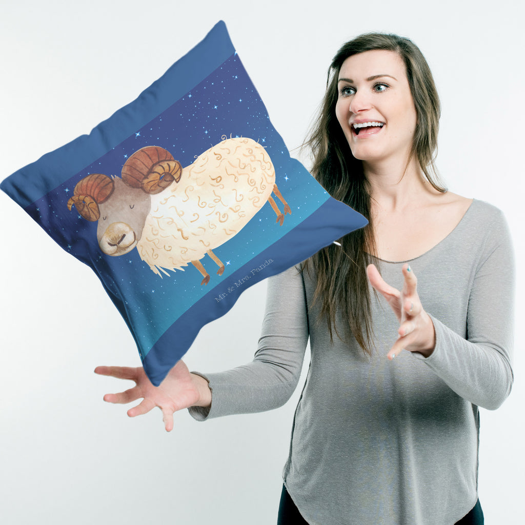 40x40 Kissen Sternzeichen Widder Kissenhülle, Kopfkissen, Sofakissen, Dekokissen, Motivkissen, Tierkreiszeichen, Sternzeichen, Horoskop, Astrologie, Aszendent, Widder Geschenk, Widder Sternzeichen, Geschenk März, Geschenk April, Geburtstag März, Geburtstag April, Bock, Schafbock