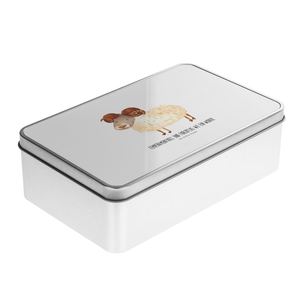 Metalldose rechteckig Sternzeichen Widder Blechdose, Metalldose, Blechbox, Container, Keksdose, Vorratsdose, Vorratsbox, Döschen, Versperbox, Vesperdose, Aufbewahrungsdose, Aufbewahrungsbox, Aluminiumdose, Dose, Tierkreiszeichen, Sternzeichen, Horoskop, Astrologie, Aszendent, Widder Geschenk, Widder Sternzeichen, Geschenk März, Geschenk April, Geburtstag März, Geburtstag April, Bock, Schafbock
