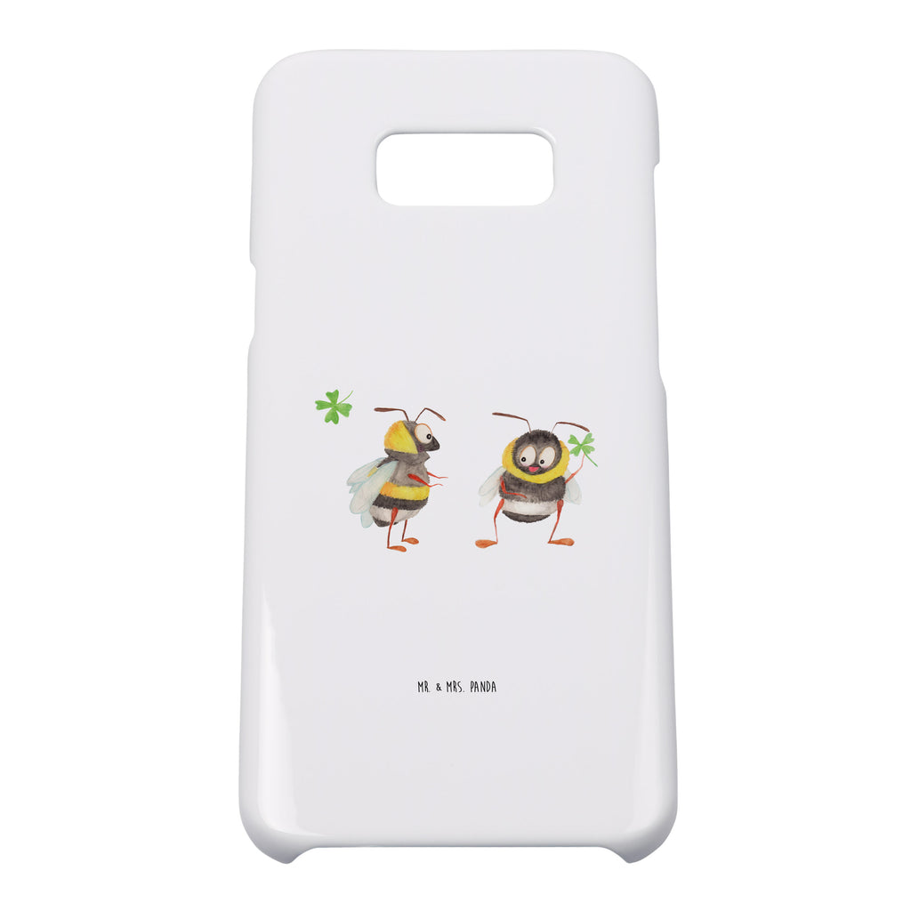 Samsung Galaxy S8 plus Handyhülle  Hummeln mit Kleeblatt Handyhülle, Handycover, Cover, Handy, Hülle, Samsung Galaxy S8 plus, süße Tiermotive, gute Laune, lustige Sprüche, Tiere, Hummel, Biene, Spruch positiv, Biene Deko, Spruch schön, glücklich sein, glücklich werden, Spruch fröhlich