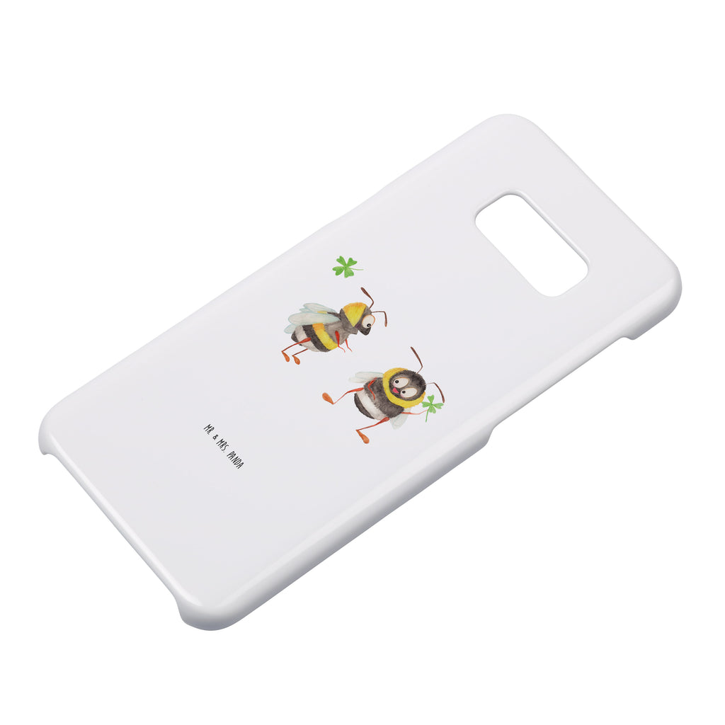 Samsung Galaxy S8 plus Handyhülle  Hummeln mit Kleeblatt Handyhülle, Handycover, Cover, Handy, Hülle, Samsung Galaxy S8 plus, süße Tiermotive, gute Laune, lustige Sprüche, Tiere, Hummel, Biene, Spruch positiv, Biene Deko, Spruch schön, glücklich sein, glücklich werden, Spruch fröhlich