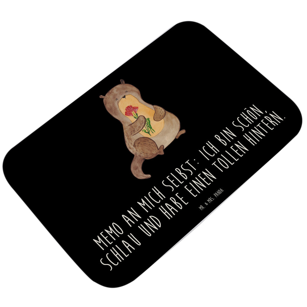 Badvorleger Otter Blumenstrauß Badematte, Badteppich, Duschvorleger, Badezimmerteppich, Badezimmermatte, Badvorleger, Duschmatte, Duschteppich, Otter, Fischotter, Seeotter, Otter Seeotter See Otter