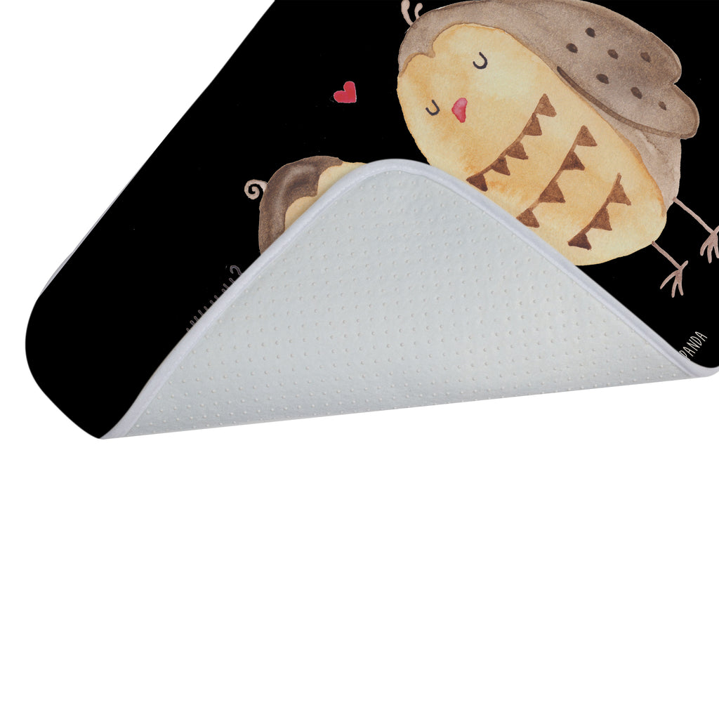 Badvorleger Eule Liebe Badematte, Badteppich, Duschvorleger, Badezimmerteppich, Badezimmermatte, Badvorleger, Duschmatte, Duschteppich, Eule, Eule Deko, Liebe, Hochzeit Spruch, Owl, All you need is love, Liebe Spruch, Freundin Geschenk, Freund, Wortspiel lustig