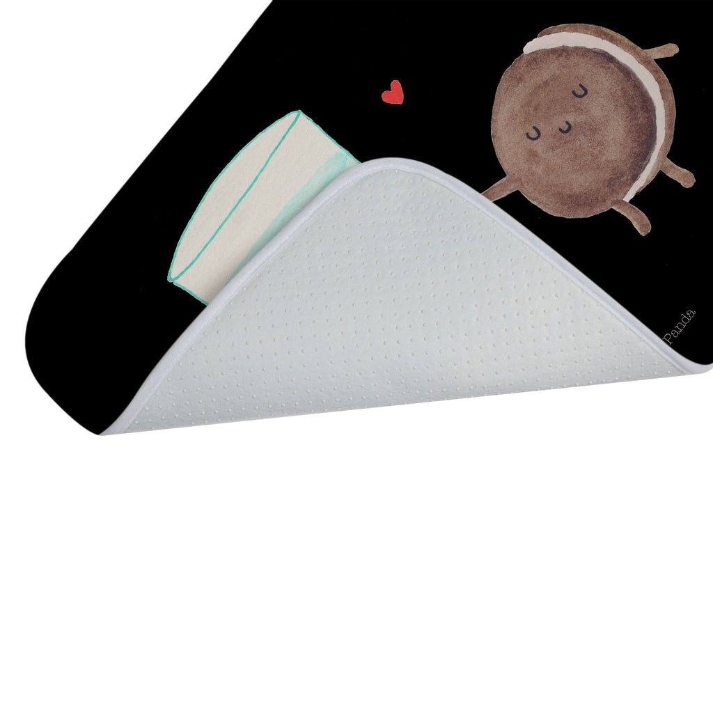 Badvorleger Milch & Keks Badematte, Badteppich, Duschvorleger, Badezimmerteppich, Badezimmermatte, Badvorleger, Duschmatte, Duschteppich, Tiermotive, Gute Laune, lustige Sprüche, Tiere, Milk, Cookie, Milch, Keks, Kekse, Kaffee, Einladung Frühstück, Motiv süß, romantisch, perfektes Paar