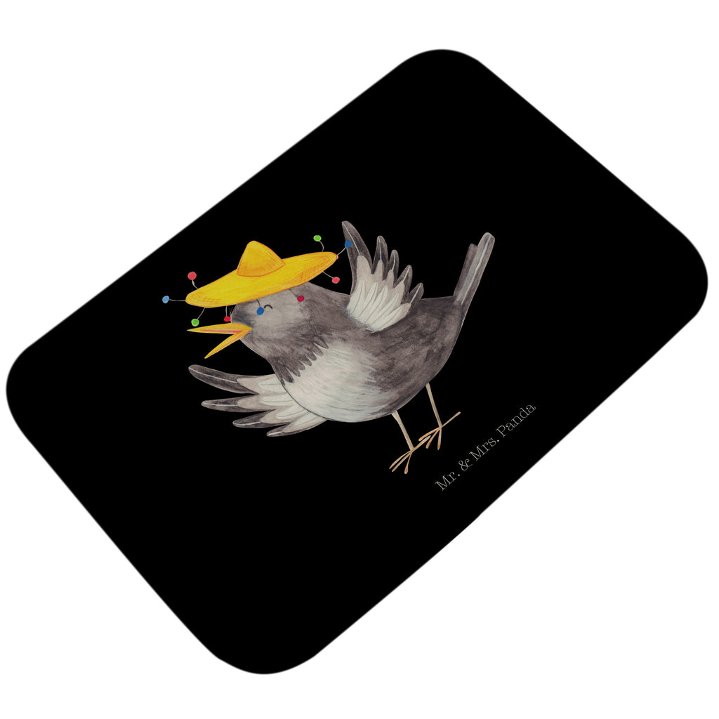 Badvorleger Rabe mit Sombrero Badematte, Badteppich, Duschvorleger, Badezimmerteppich, Badezimmermatte, Badvorleger, Duschmatte, Duschteppich, Tiermotive, Gute Laune, lustige Sprüche, Tiere, Rabe, Vogel, Vögel, Spruch positiv, fröhlich sein, glücklich sein, Glück Spruch, froh, Elster, Motivation