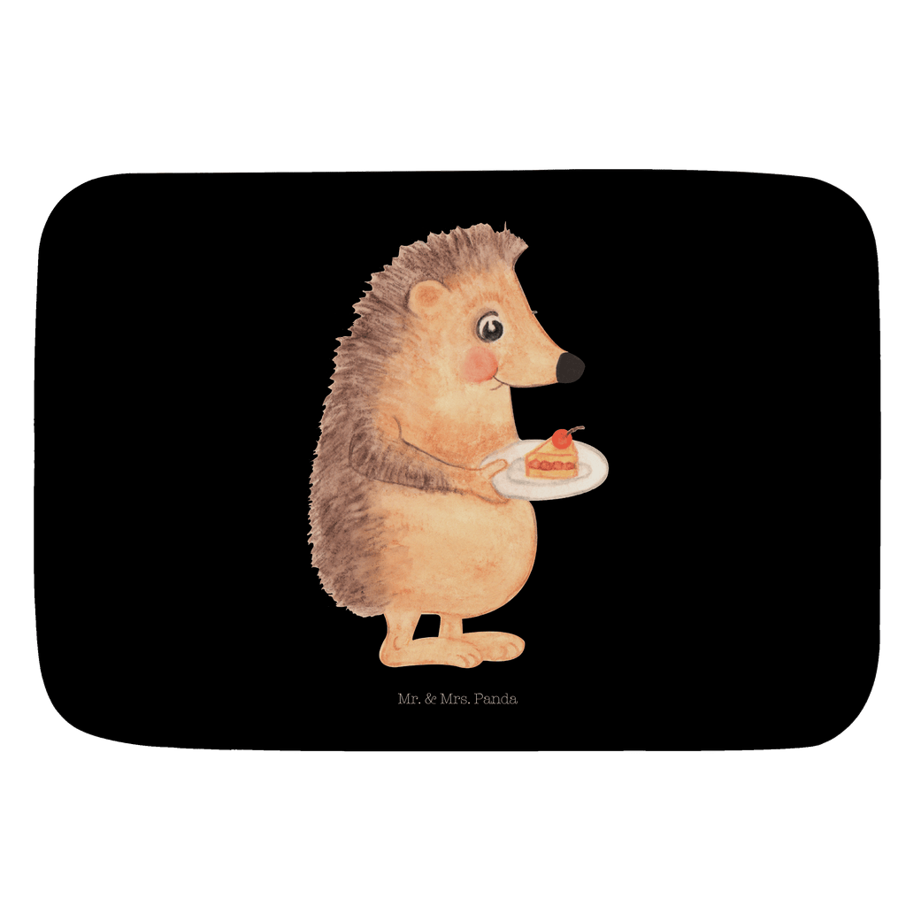 Badvorleger Igel mit Kuchenstück Badematte, Badteppich, Duschvorleger, Badezimmerteppich, Badezimmermatte, Badvorleger, Duschmatte, Duschteppich, Tiermotive, Gute Laune, lustige Sprüche, Tiere, Igel, Essen Spruch, Kuchen, Backen Geschenk, Kuchen backen, Einladung Party, Geburtstagskuchen, Torte
