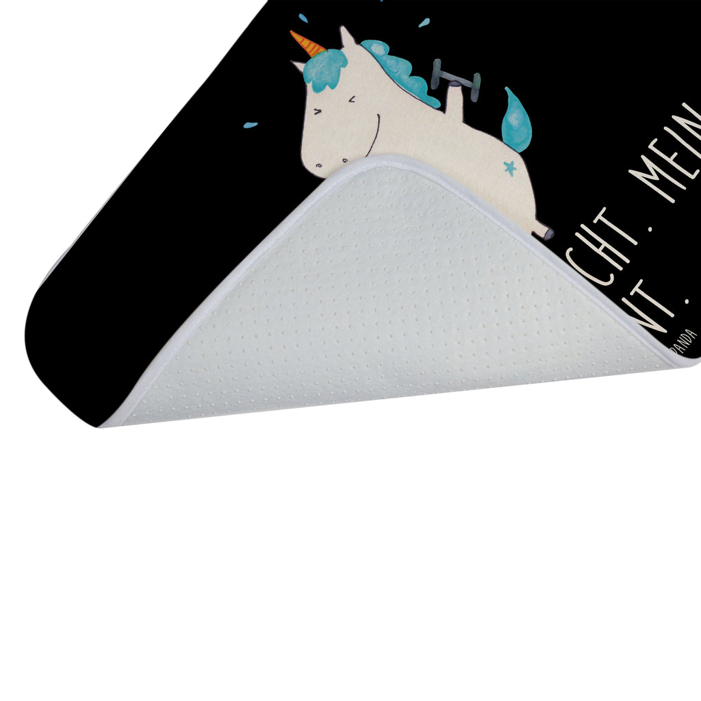 Badvorleger Einhorn Fitness Badematte, Badteppich, Duschvorleger, Badezimmerteppich, Badezimmermatte, Badvorleger, Duschmatte, Duschteppich, Einhorn, Einhörner, Einhorn Deko, Pegasus, Unicorn, Gym, Fitness, Fitnessstudio, Diät, Abnehmen, Sport, Pumpen, Geräte, Sixpack