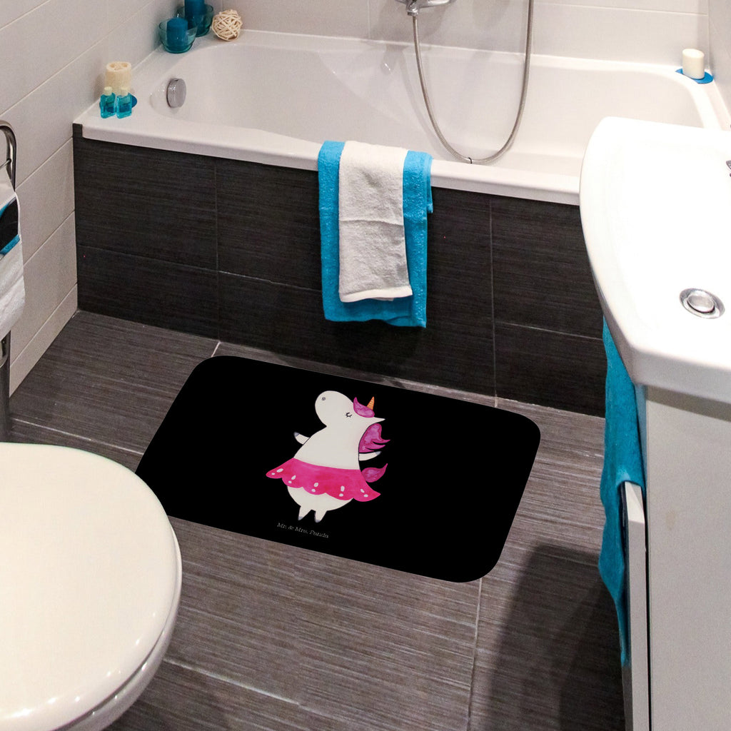 Badvorleger Einhorn Ballerina Badematte, Badteppich, Duschvorleger, Badezimmerteppich, Badezimmermatte, Badvorleger, Duschmatte, Duschteppich, Einhorn, Einhörner, Einhorn Deko, Pegasus, Unicorn, Tanzen, Ballerina, Party, Wohnung, Spaß, Feiern, Geburtstag, Tänzerin, Lebenslust, Lebensfreude