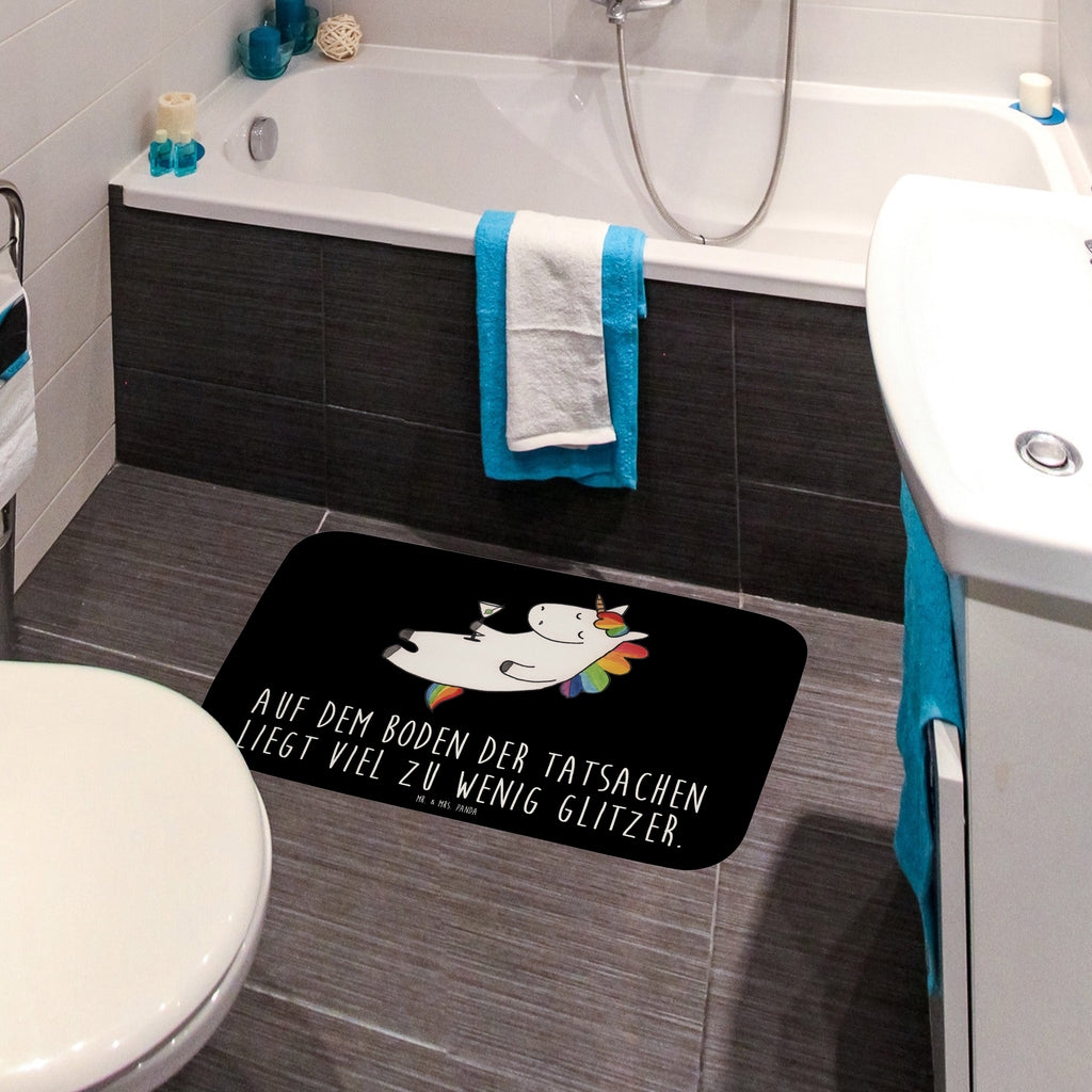 Badvorleger Einhorn Cocktail Badematte, Badteppich, Duschvorleger, Badezimmerteppich, Badezimmermatte, Badvorleger, Duschmatte, Duschteppich, Einhorn, Einhörner, Einhorn Deko, Pegasus, Unicorn, Party, Spaß, Feiern, Caipirinha, Rum, Cuba Libre, Sekt, Freundin, Geburtstag, lustig, witzig, Spruch, Glitzer