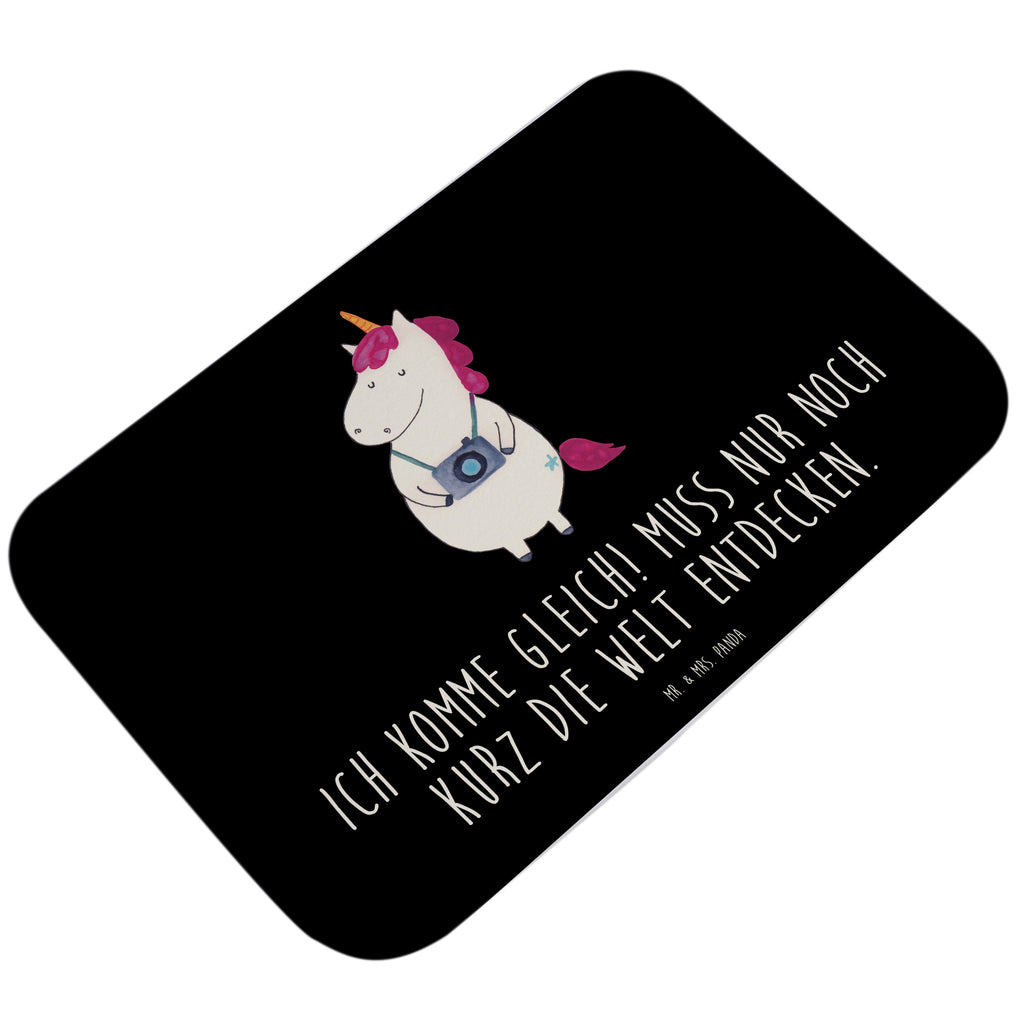Badvorleger Einhorn Fotograf Badematte, Badteppich, Duschvorleger, Badezimmerteppich, Badezimmermatte, Badvorleger, Duschmatte, Duschteppich, Einhorn, Einhörner, Einhorn Deko, Pegasus, Unicorn, Fotograf, Fotografie, Kamera, Reisen, Weltreise, Weltenbummler, Urlaub, Tourist, Kurztrip, Reise, Städtereise