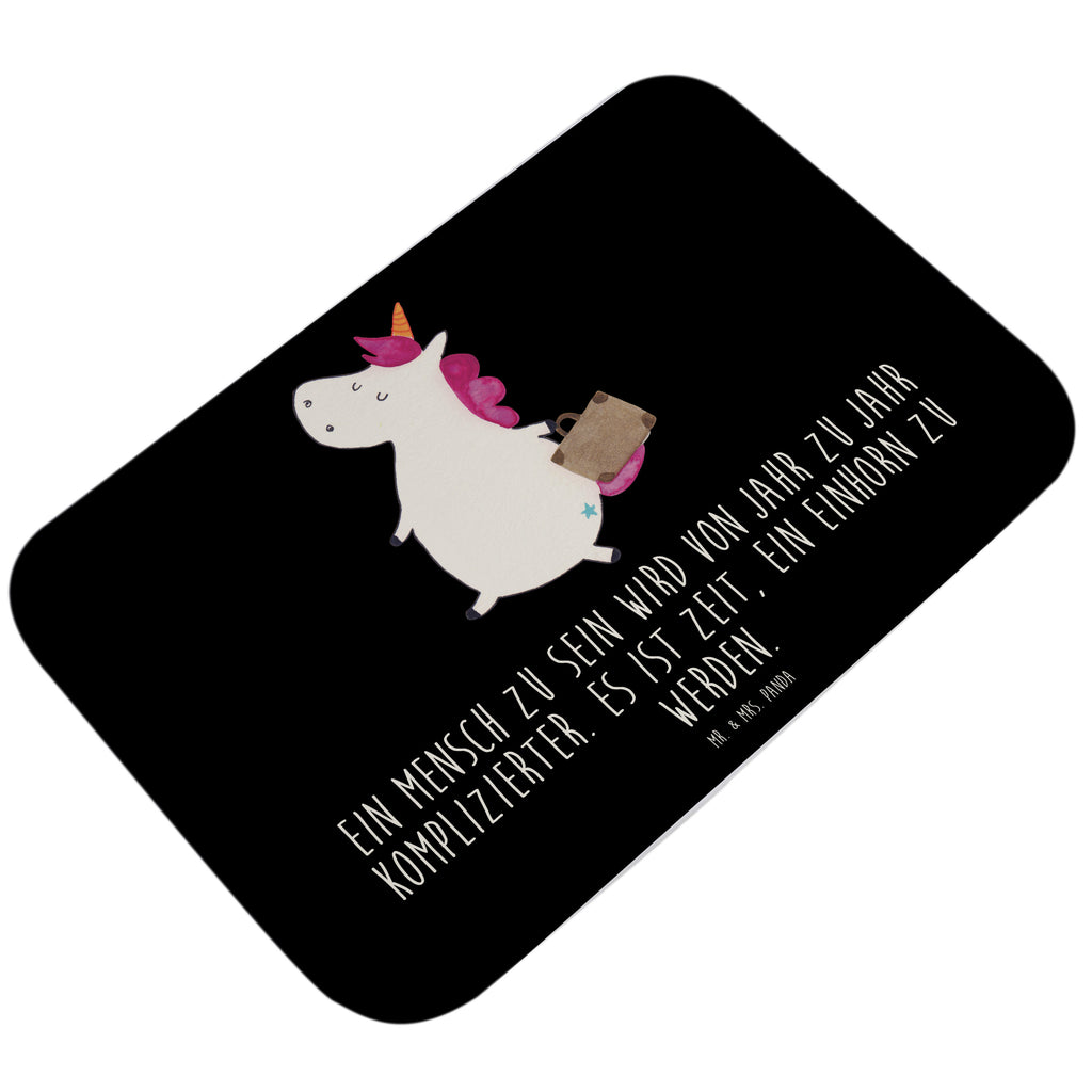 Badvorleger Einhorn Koffer Badematte, Badteppich, Duschvorleger, Badezimmerteppich, Badezimmermatte, Badvorleger, Duschmatte, Duschteppich, Einhorn, Einhörner, Einhorn Deko, Pegasus, Unicorn, unicorn, Koffer, Verreisen, Reise, Gepäck, Abenteuer, Erwachsen, Kind, albern, Spaß, lustig, witzig