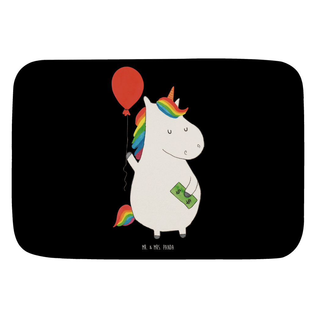 Badvorleger Einhorn Luftballon Badematte, Badteppich, Duschvorleger, Badezimmerteppich, Badezimmermatte, Badvorleger, Duschmatte, Duschteppich, Einhorn, Einhörner, Einhorn Deko, Pegasus, Unicorn, Luftballon, Geld, Lebenslust, Freude, Geschenk, Freundin
