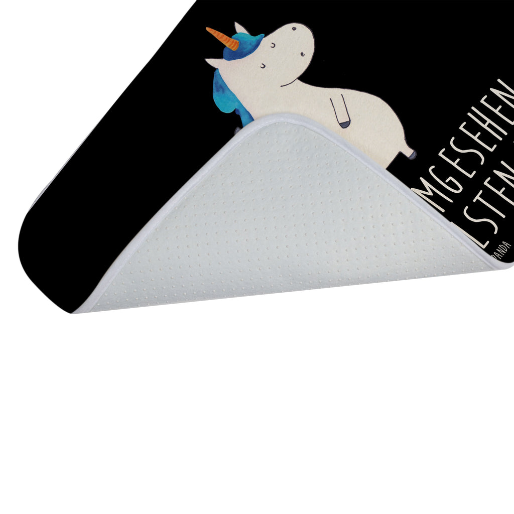 Badvorleger Einhorn Mann Badematte, Badteppich, Duschvorleger, Badezimmerteppich, Badezimmermatte, Badvorleger, Duschmatte, Duschteppich, Einhorn, Einhörner, Einhorn Deko, Pegasus, Unicorn, cool, Mann, Freundin, Familie, bester Freund, BFF, Party, hübsch, beste