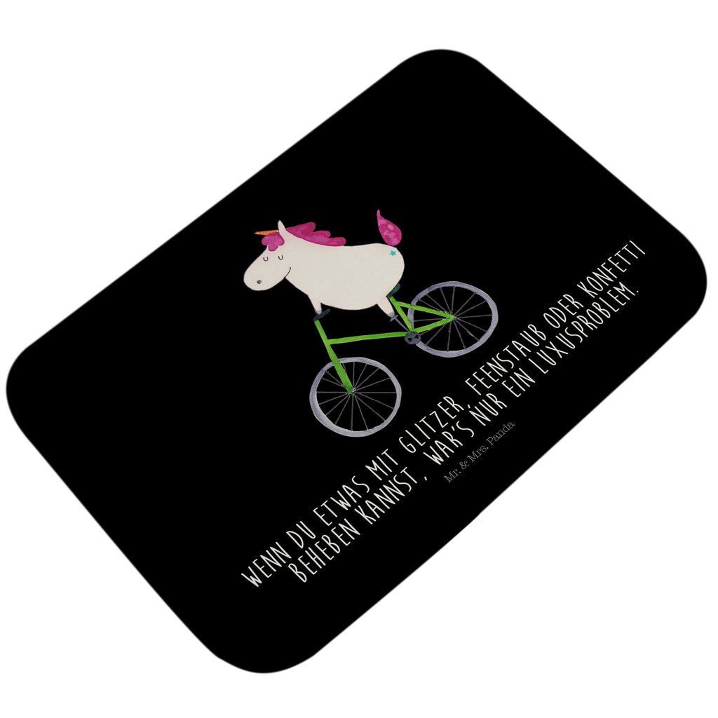 Badvorleger Einhorn Radfahrer Badematte, Badteppich, Duschvorleger, Badezimmerteppich, Badezimmermatte, Badvorleger, Duschmatte, Duschteppich, Einhorn, Einhörner, Einhorn Deko, Pegasus, Unicorn, Radfahren, Radfahrer, Rad, Bike, Feenstaub, Konfetti, Luxusproblem, Kummer, Liebeskummer