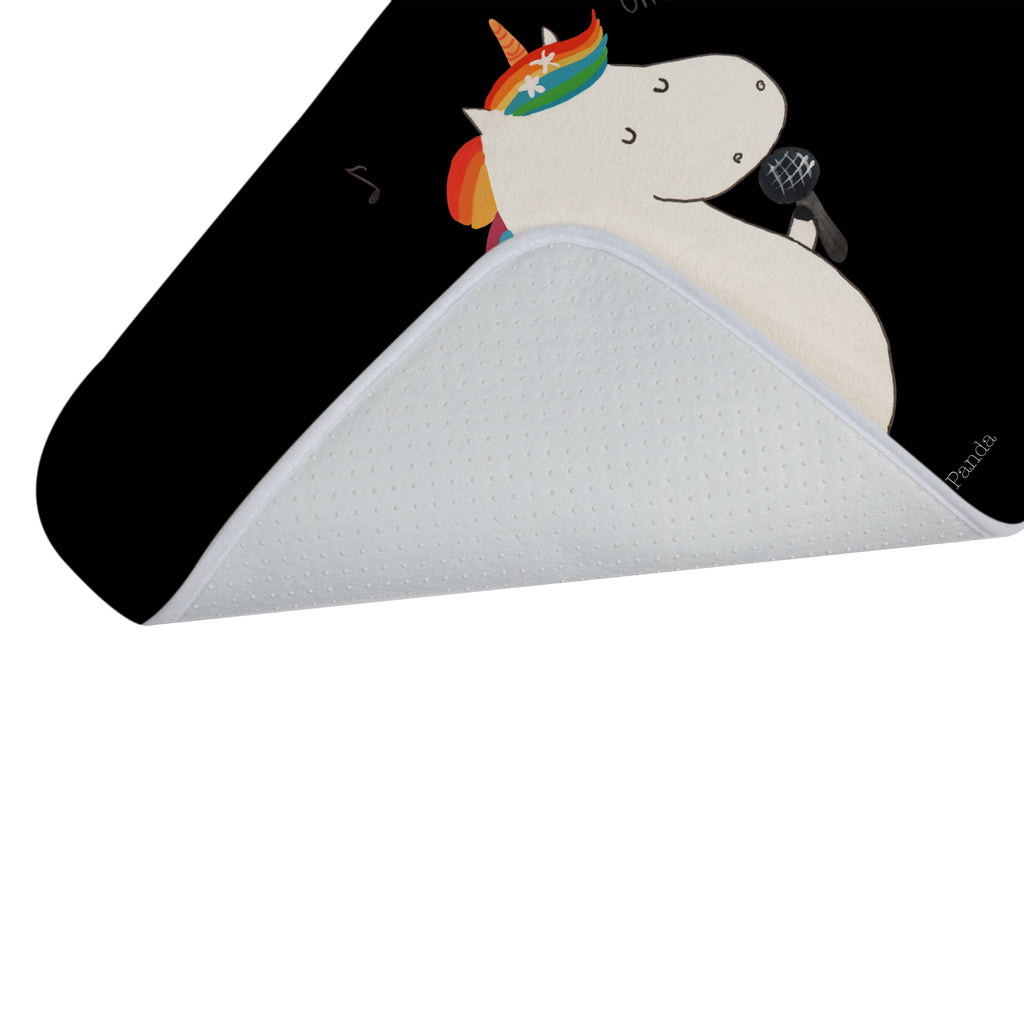 Badvorleger Einhorn Sänger Badematte, Badteppich, Duschvorleger, Badezimmerteppich, Badezimmermatte, Badvorleger, Duschmatte, Duschteppich, Einhorn, Einhörner, Einhorn Deko, Pegasus, Unicorn, Glitzer, Konfetti, Party, Geburtstag, Feier, Fest, Disco, Sängerin, Sänger, Freundin