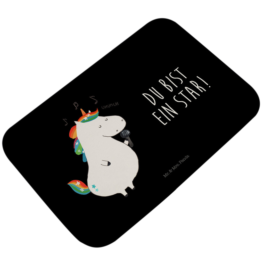 Badvorleger Einhorn Sänger Badematte, Badteppich, Duschvorleger, Badezimmerteppich, Badezimmermatte, Badvorleger, Duschmatte, Duschteppich, Einhorn, Einhörner, Einhorn Deko, Pegasus, Unicorn, Glitzer, Konfetti, Party, Geburtstag, Feier, Fest, Disco, Sängerin, Sänger, Freundin