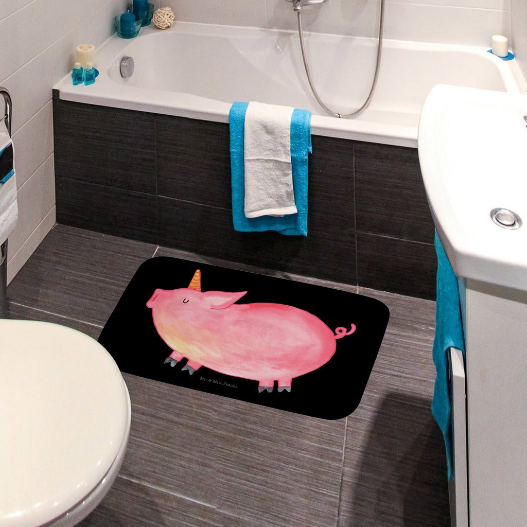 Badvorleger Einhorn Schweinhorn Badematte, Badteppich, Duschvorleger, Badezimmerteppich, Badezimmermatte, Badvorleger, Duschmatte, Duschteppich, Einhorn, Einhörner, Einhorn Deko, Pegasus, Unicorn, Party, Spaß, Schwein, Schweinhorn, Bauer, witzig. lustig, Spruch, geschenk, Pig, Piggy, funny, english, englisch