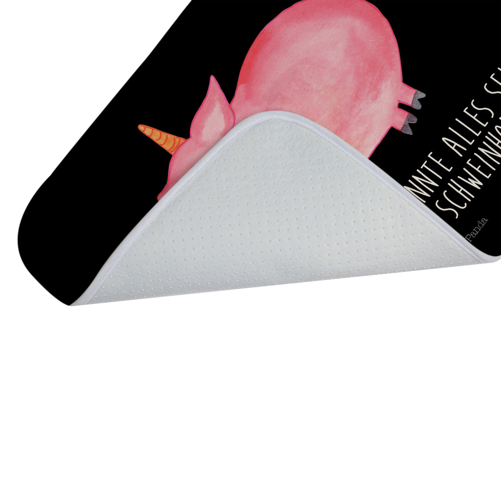 Badvorleger Einhorn Schweinhorn Badematte, Badteppich, Duschvorleger, Badezimmerteppich, Badezimmermatte, Badvorleger, Duschmatte, Duschteppich, Einhorn, Einhörner, Einhorn Deko, Pegasus, Unicorn, Party, Spaß, Schwein, Schweinhorn, Bauer, witzig. lustig, Spruch, geschenk, Pig, Piggy, funny, english, englisch