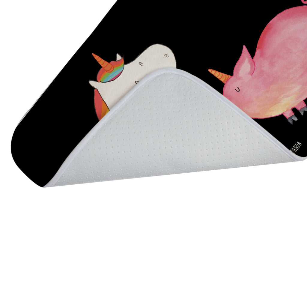 Badvorleger Einhorn + Schweinhorn Badematte, Badteppich, Duschvorleger, Badezimmerteppich, Badezimmermatte, Badvorleger, Duschmatte, Duschteppich, Einhorn, Einhörner, Einhorn Deko, Pegasus, Unicorn, Freundschaft, Schweinhorn, Schwein, Freundin, Schweinchen