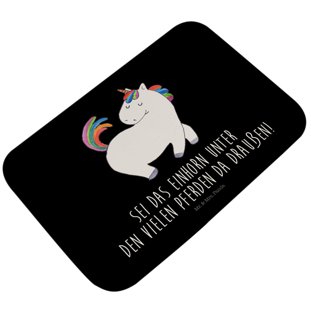 Badvorleger Einhorn stolzierend Badematte, Badteppich, Duschvorleger, Badezimmerteppich, Badezimmermatte, Badvorleger, Duschmatte, Duschteppich, Einhorn, Einhörner, Einhorn Deko, Pegasus, Unicorn, stolz, anders, bunt, Pferd, Reiter, Reiten, Freundin, Geschenk