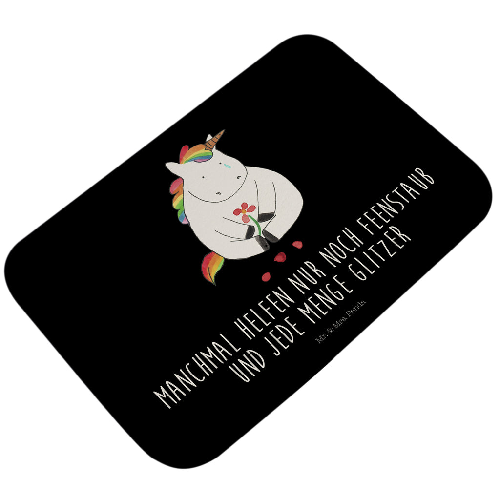 Badvorleger Einhorn Traurig Badematte, Badteppich, Duschvorleger, Badezimmerteppich, Badezimmermatte, Badvorleger, Duschmatte, Duschteppich, Einhorn, Einhörner, Einhorn Deko, Pegasus, Unicorn, Glitzer, Trösten. Freundschaft, Freunde, Liebe, Trauer, Grußkarte, Blume