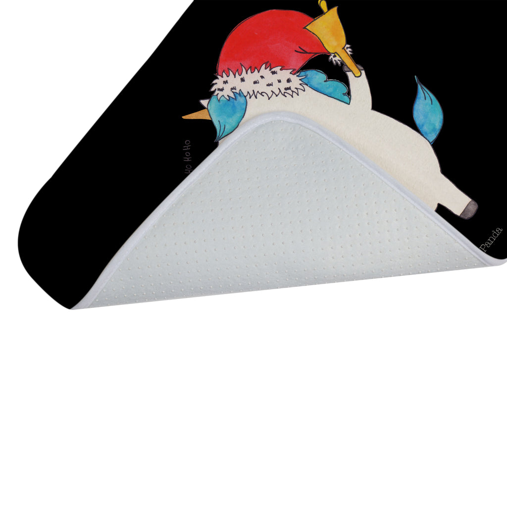 Badvorleger Einhorn Weihnachtsmann Badematte, Badteppich, Duschvorleger, Badezimmerteppich, Badezimmermatte, Badvorleger, Duschmatte, Duschteppich, Einhorn, Einhörner, Einhorn Deko, Pegasus, Unicorn, Gin, Schokolade, Schoki, Weihnachten, Weihnachtsmann, Nikolaus, Wunschzettel, Wunschliste, Feenstaub