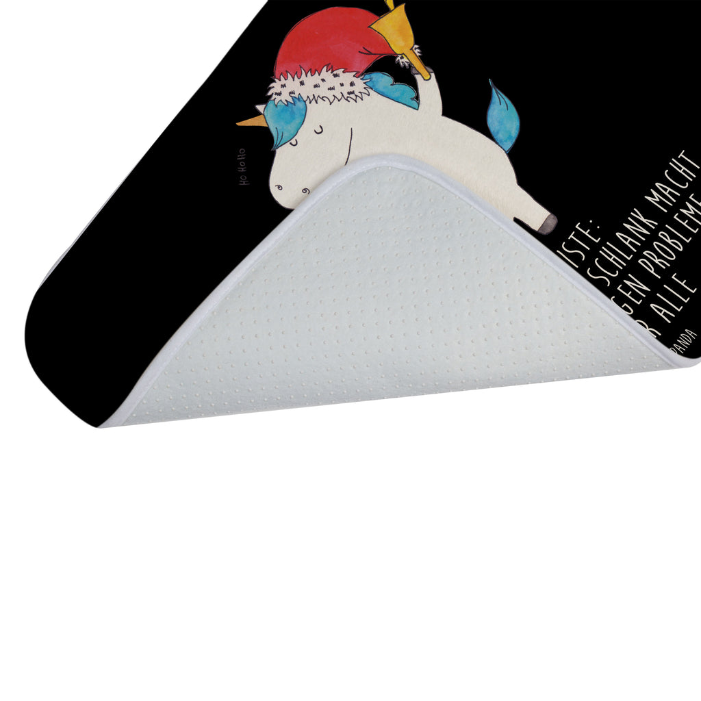 Badvorleger Einhorn Weihnachtsmann Badematte, Badteppich, Duschvorleger, Badezimmerteppich, Badezimmermatte, Badvorleger, Duschmatte, Duschteppich, Einhorn, Einhörner, Einhorn Deko, Pegasus, Unicorn, Gin, Schokolade, Schoki, Weihnachten, Weihnachtsmann, Nikolaus, Wunschzettel, Wunschliste, Feenstaub