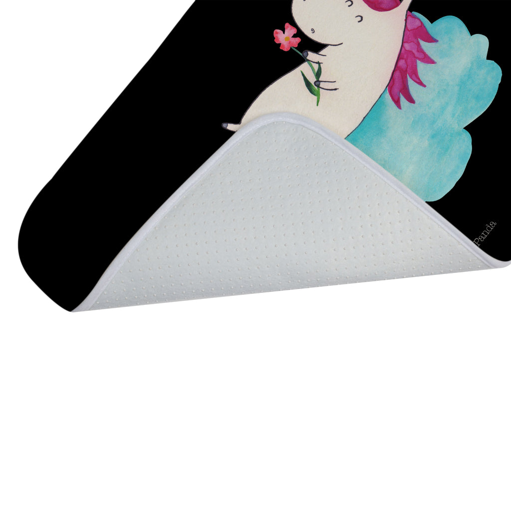 Badvorleger Einhorn verliebt auf Wolke Badematte, Badteppich, Duschvorleger, Badezimmerteppich, Badezimmermatte, Badvorleger, Duschmatte, Duschteppich, Einhorn, Einhörner, Einhorn Deko, Pegasus, Unicorn, verliebt, Liebe, Liebesbeweis, Freundin, Wolke