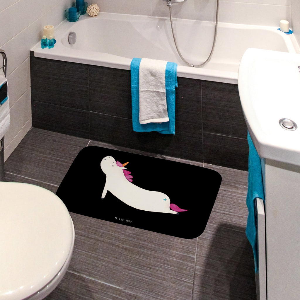 Badvorleger Einhorn Yoga Badematte, Badteppich, Duschvorleger, Badezimmerteppich, Badezimmermatte, Badvorleger, Duschmatte, Duschteppich, Einhorn, Einhörner, Einhorn Deko, Pegasus, Unicorn, Yoga, Namaste, Achtsamkeit, Entspannung, Joga, Yogamatte, Sport, lustig, witzig, süß
