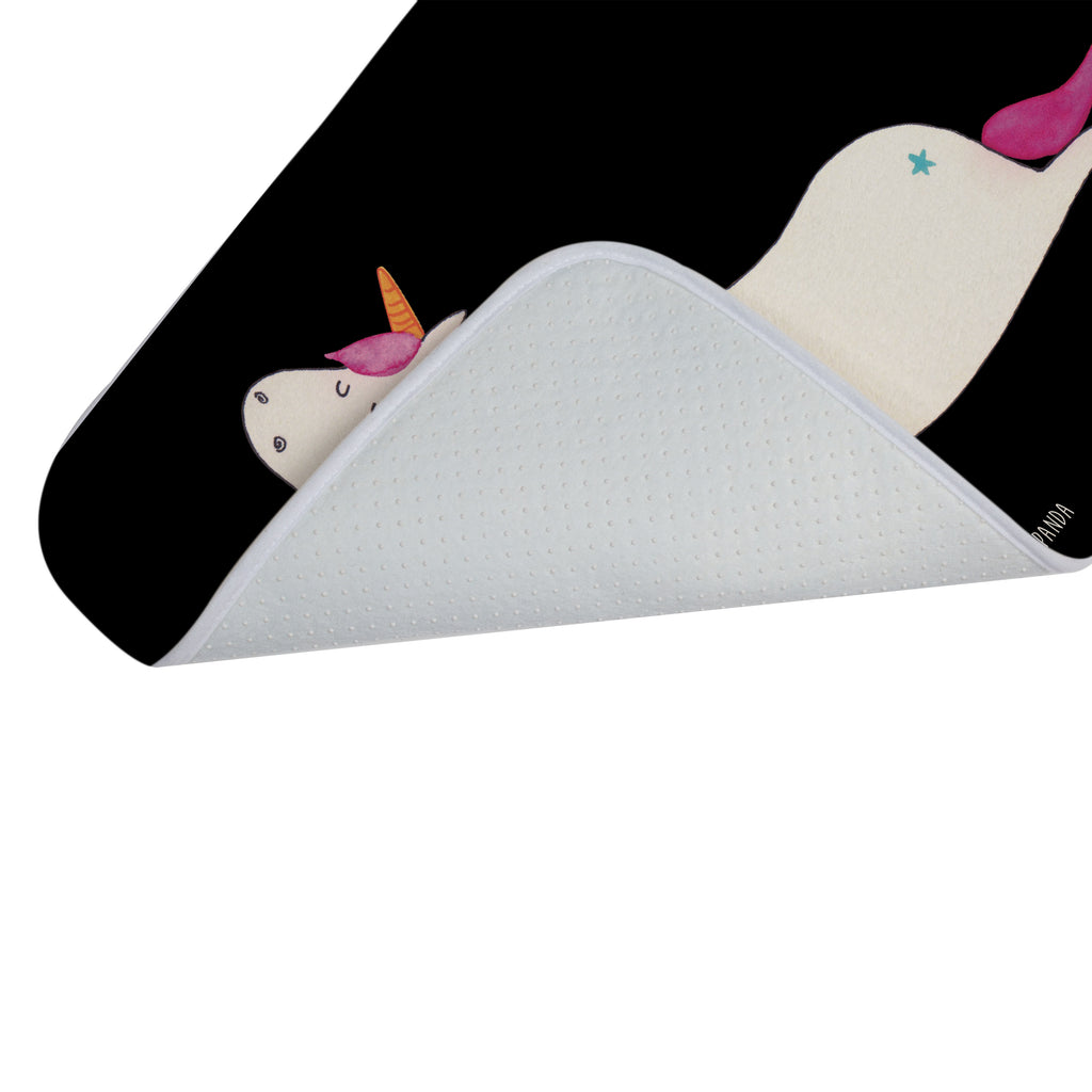 Badvorleger Einhorn Yoga Badematte, Badteppich, Duschvorleger, Badezimmerteppich, Badezimmermatte, Badvorleger, Duschmatte, Duschteppich, Einhorn, Einhörner, Einhorn Deko, Pegasus, Unicorn, Yoga, Namaste, Achtsamkeit, Entspannung, Joga, Yogamatte, Sport, lustig, witzig, süß