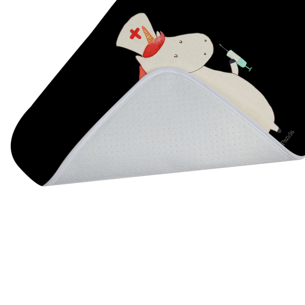 Badvorleger Einhorn Krankenschwester Badematte, Badteppich, Duschvorleger, Badezimmerteppich, Badezimmermatte, Badvorleger, Duschmatte, Duschteppich, Einhorn, Einhörner, Einhorn Deko, Pegasus, Unicorn, Krankenschwester Geschenk, Krankenpfleger Geschenk, Krankenpflegerin, Krankenschwester Dankeschön, Krankenhaus, Ärztin Geschenk