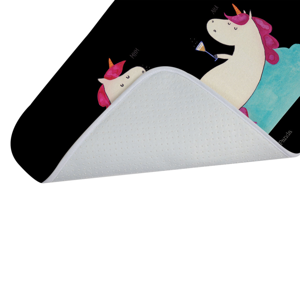Badvorleger Einhörner Sekt Badematte, Badteppich, Duschvorleger, Badezimmerteppich, Badezimmermatte, Badvorleger, Duschmatte, Duschteppich, Einhorn, Einhörner, Einhorn Deko, Pegasus, Unicorn, Freundinnen, Freundin, BFF, Sekt, Mädelsabend, Spaß, Party, Korken, Anstoßen, Beste
