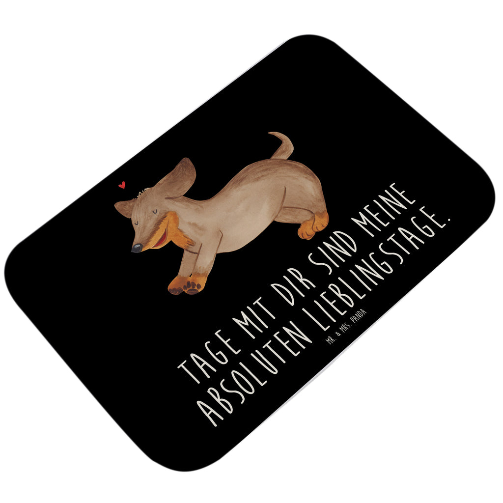 Badvorleger Hund Dackel fröhlich Badematte, Badteppich, Duschvorleger, Badezimmerteppich, Badezimmermatte, Badvorleger, Duschmatte, Duschteppich, Hund, Hundemotiv, Haustier, Hunderasse, Tierliebhaber, Hundebesitzer, Sprüche, Hunde, Dackel, Dachshund, happy dog