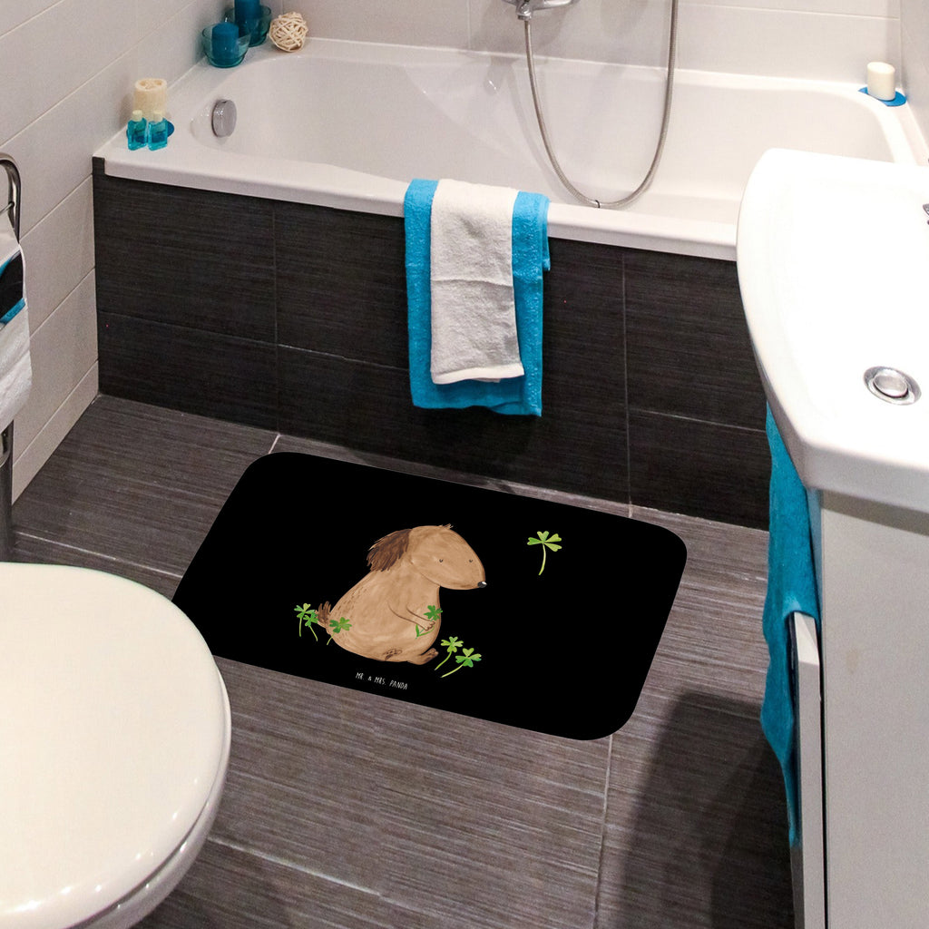 Badvorleger Hund Kleeblatt Badematte, Badteppich, Duschvorleger, Badezimmerteppich, Badezimmermatte, Badvorleger, Duschmatte, Duschteppich, Hund, Hundemotiv, Haustier, Hunderasse, Tierliebhaber, Hundebesitzer, Sprüche, Kleeblatt, Glück, Tagträume, Motivation, Neuanfang, Geschenk, Glücksbringer, Selbstliebe, Achtsamkeit
