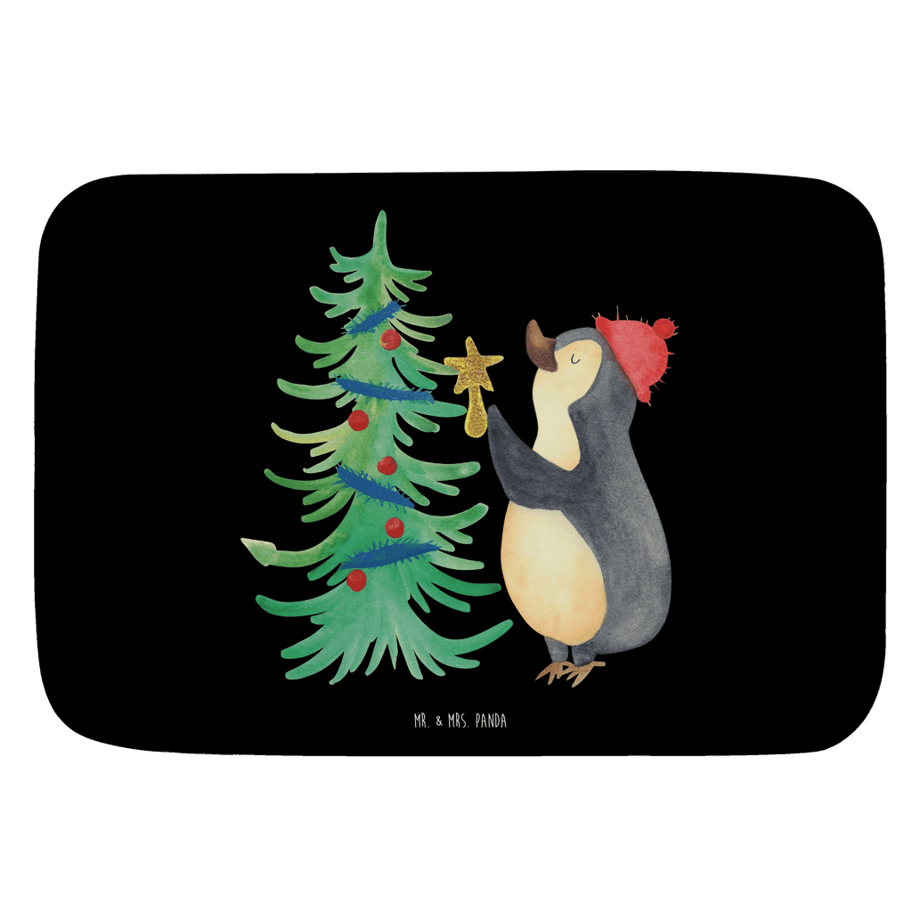 Badvorleger Pinguin Weihnachtsbaum Badematte, Badteppich, Duschvorleger, Badezimmerteppich, Badezimmermatte, Badvorleger, Duschmatte, Duschteppich, Winter, Weihnachten, Weihnachtsdeko, Nikolaus, Advent, Heiligabend, Wintermotiv, Pinguin