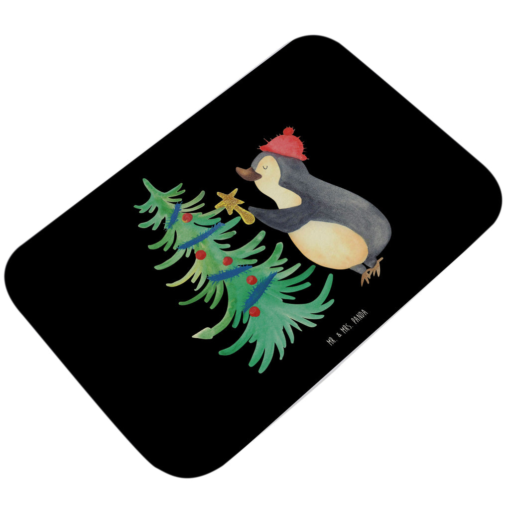 Badvorleger Pinguin Weihnachtsbaum Badematte, Badteppich, Duschvorleger, Badezimmerteppich, Badezimmermatte, Badvorleger, Duschmatte, Duschteppich, Winter, Weihnachten, Weihnachtsdeko, Nikolaus, Advent, Heiligabend, Wintermotiv, Pinguin