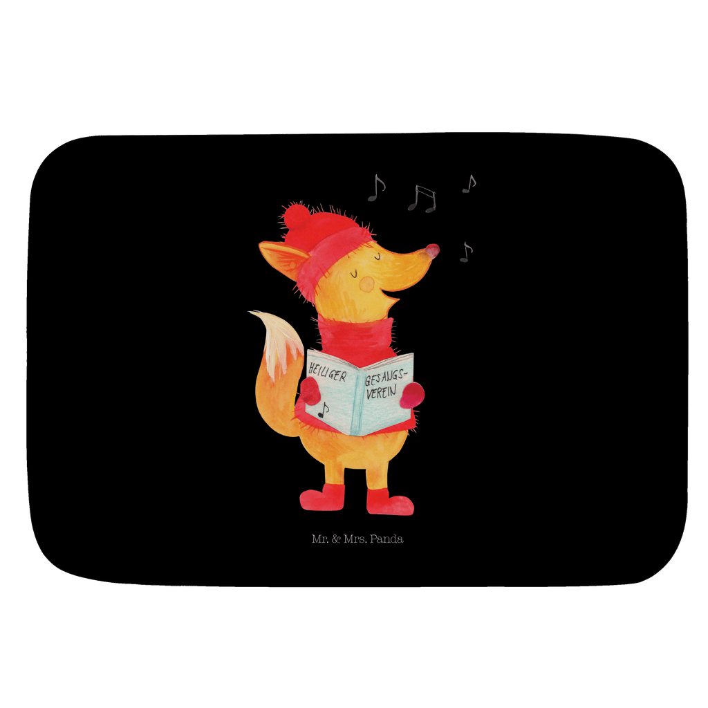 Badvorleger Fuchs Sänger Badematte, Badteppich, Duschvorleger, Badezimmerteppich, Badezimmermatte, Badvorleger, Duschmatte, Duschteppich, Winter, Weihnachten, Weihnachtsdeko, Nikolaus, Advent, Heiligabend, Wintermotiv, Fuchs, Füchse, Sänger, Geschenk Sänger, Singen, Weihnachtslieder