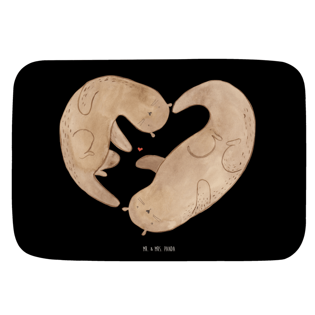 Badvorleger Otter Herz Badematte, Badteppich, Duschvorleger, Badezimmerteppich, Badezimmermatte, Badvorleger, Duschmatte, Duschteppich, Otter, Fischotter, Seeotter, Liebe, Herz, Liebesbeweis, Liebesgeschenk, Bessere Hälfte, Love you, Jahrestag, Hochzeitstag, Verlobung, gemeinsames Leben