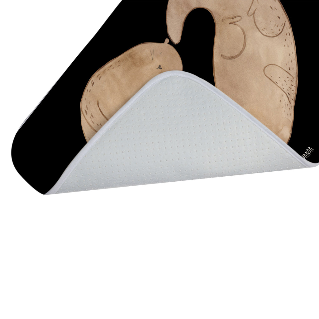 Badvorleger Otter Herz Badematte, Badteppich, Duschvorleger, Badezimmerteppich, Badezimmermatte, Badvorleger, Duschmatte, Duschteppich, Otter, Fischotter, Seeotter, Liebe, Herz, Liebesbeweis, Liebesgeschenk, Bessere Hälfte, Love you, Jahrestag, Hochzeitstag, Verlobung, gemeinsames Leben