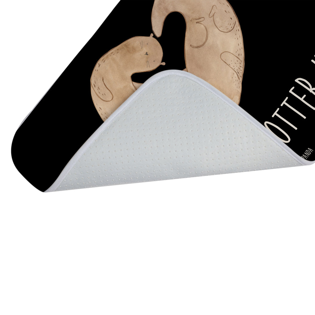 Badvorleger Otter Herz Badematte, Badteppich, Duschvorleger, Badezimmerteppich, Badezimmermatte, Badvorleger, Duschmatte, Duschteppich, Otter, Fischotter, Seeotter, Liebe, Herz, Liebesbeweis, Liebesgeschenk, Bessere Hälfte, Love you, Jahrestag, Hochzeitstag, Verlobung, gemeinsames Leben