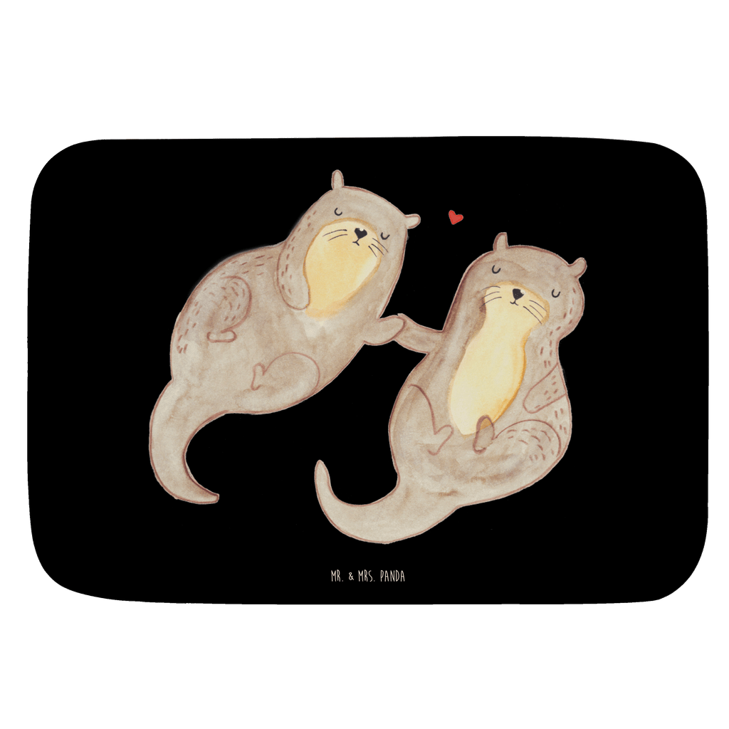 Badvorleger Otter händchenhaltend Badematte, Badteppich, Duschvorleger, Badezimmerteppich, Badezimmermatte, Badvorleger, Duschmatte, Duschteppich, Otter, Fischotter, Seeotter, Otter Seeotter See Otter