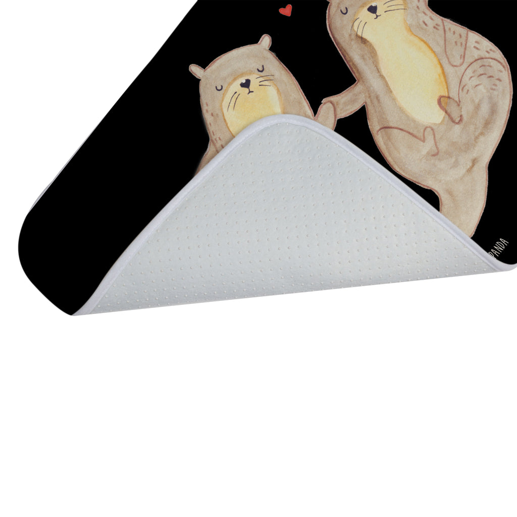 Badvorleger Otter händchenhaltend Badematte, Badteppich, Duschvorleger, Badezimmerteppich, Badezimmermatte, Badvorleger, Duschmatte, Duschteppich, Otter, Fischotter, Seeotter, Otter Seeotter See Otter