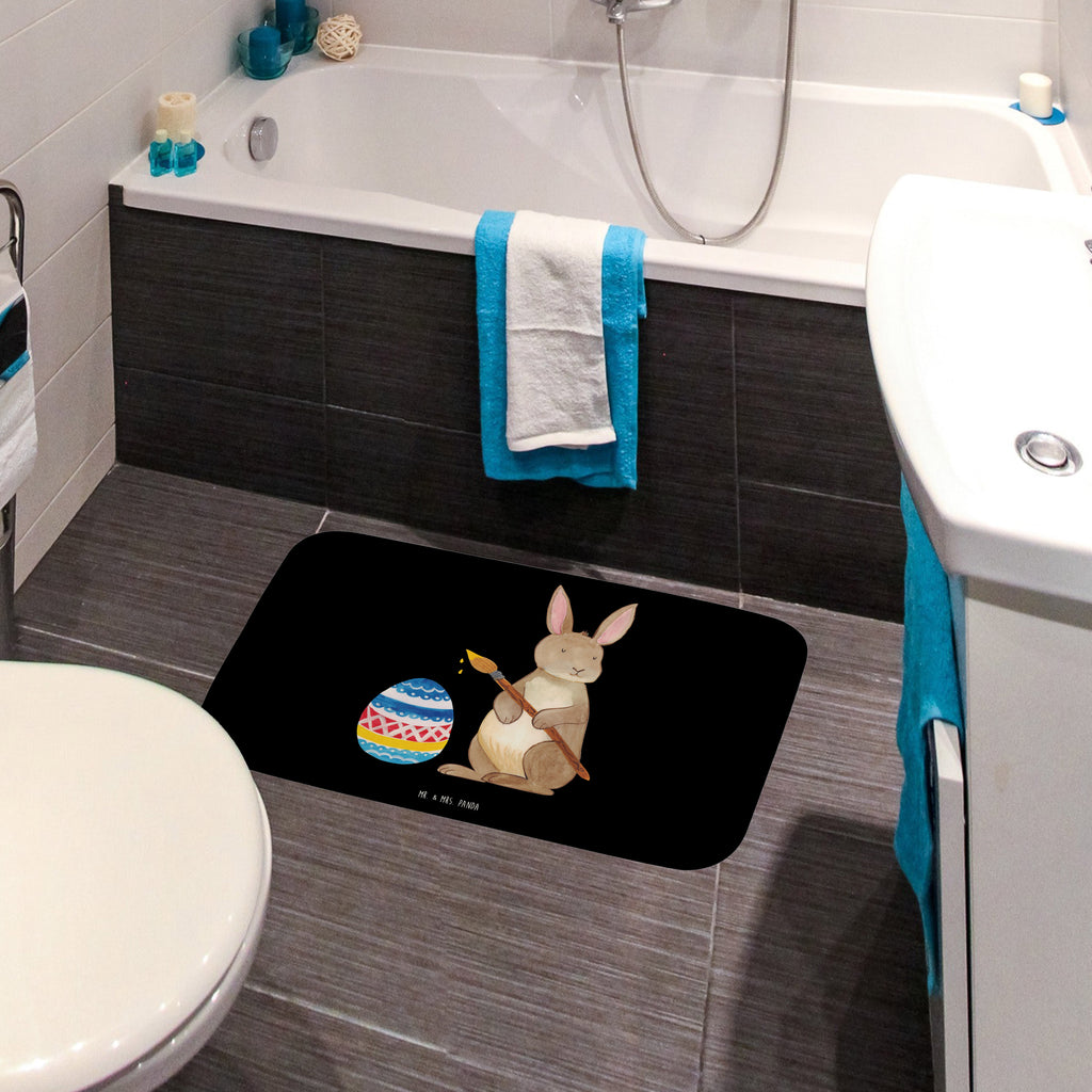 Badvorleger Hase Eiermalen Badematte, Badteppich, Duschvorleger, Badezimmerteppich, Badezimmermatte, Badvorleger, Duschmatte, Duschteppich, Ostern, Osterhase, Ostergeschenke, Osternest, Osterdeko, Geschenk zu Ostern, Frohe Ostern, Ostergrüße, Osterblume, Osterei, bemalte Ostereier, Hase, Kaninchen, Eiermalen