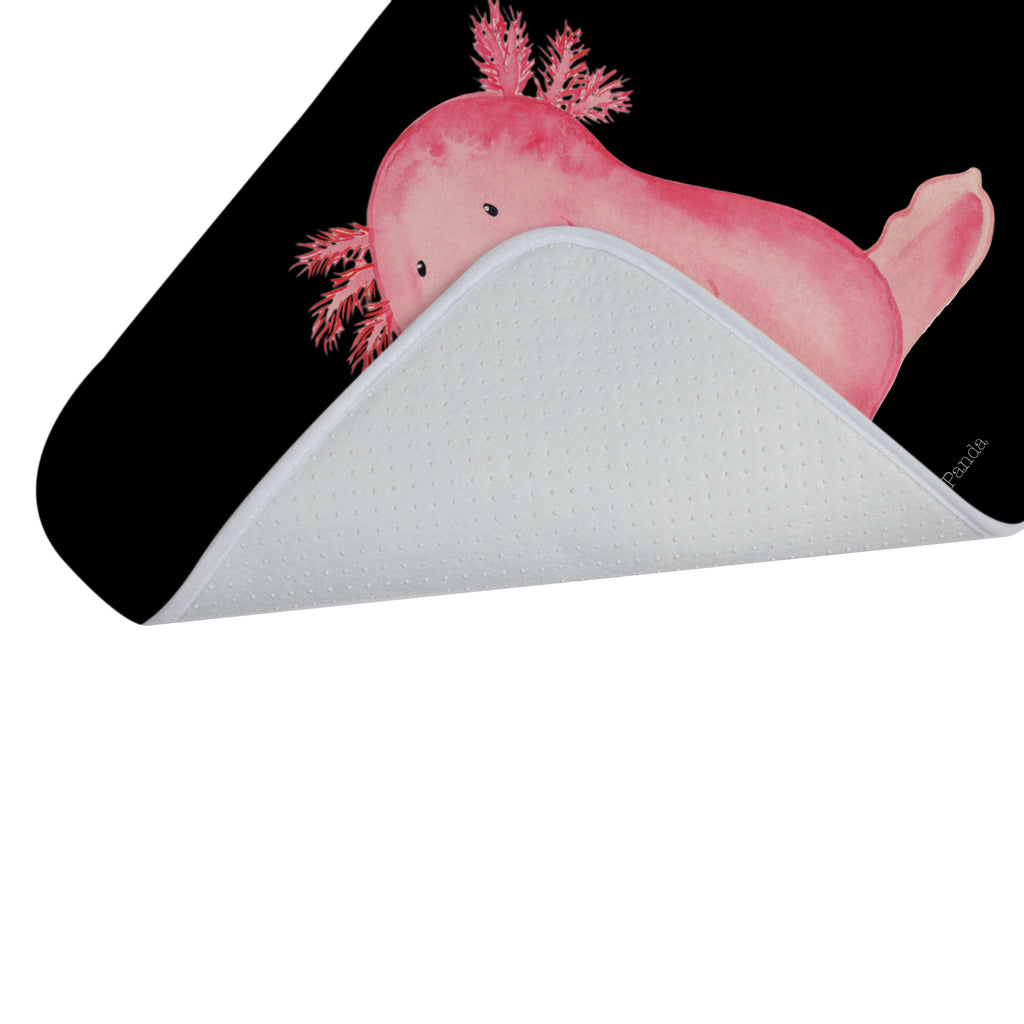Badvorleger Axolotl Badematte, Badteppich, Duschvorleger, Badezimmerteppich, Badezimmermatte, Badvorleger, Duschmatte, Duschteppich, Axolotl, Molch, Axolot, vergnügt, fröhlich, zufrieden, Lebensstil, Weisheit, Lebensweisheit, Liebe, Freundin