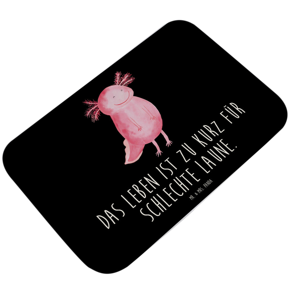 Badvorleger Axolotl glücklich Badematte, Badteppich, Duschvorleger, Badezimmerteppich, Badezimmermatte, Badvorleger, Duschmatte, Duschteppich, Axolotl, Molch, Axolot, Schwanzlurch, Lurch, Lurche, Motivation, gute Laune