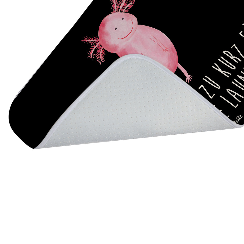 Badvorleger Axolotl glücklich Badematte, Badteppich, Duschvorleger, Badezimmerteppich, Badezimmermatte, Badvorleger, Duschmatte, Duschteppich, Axolotl, Molch, Axolot, Schwanzlurch, Lurch, Lurche, Motivation, gute Laune