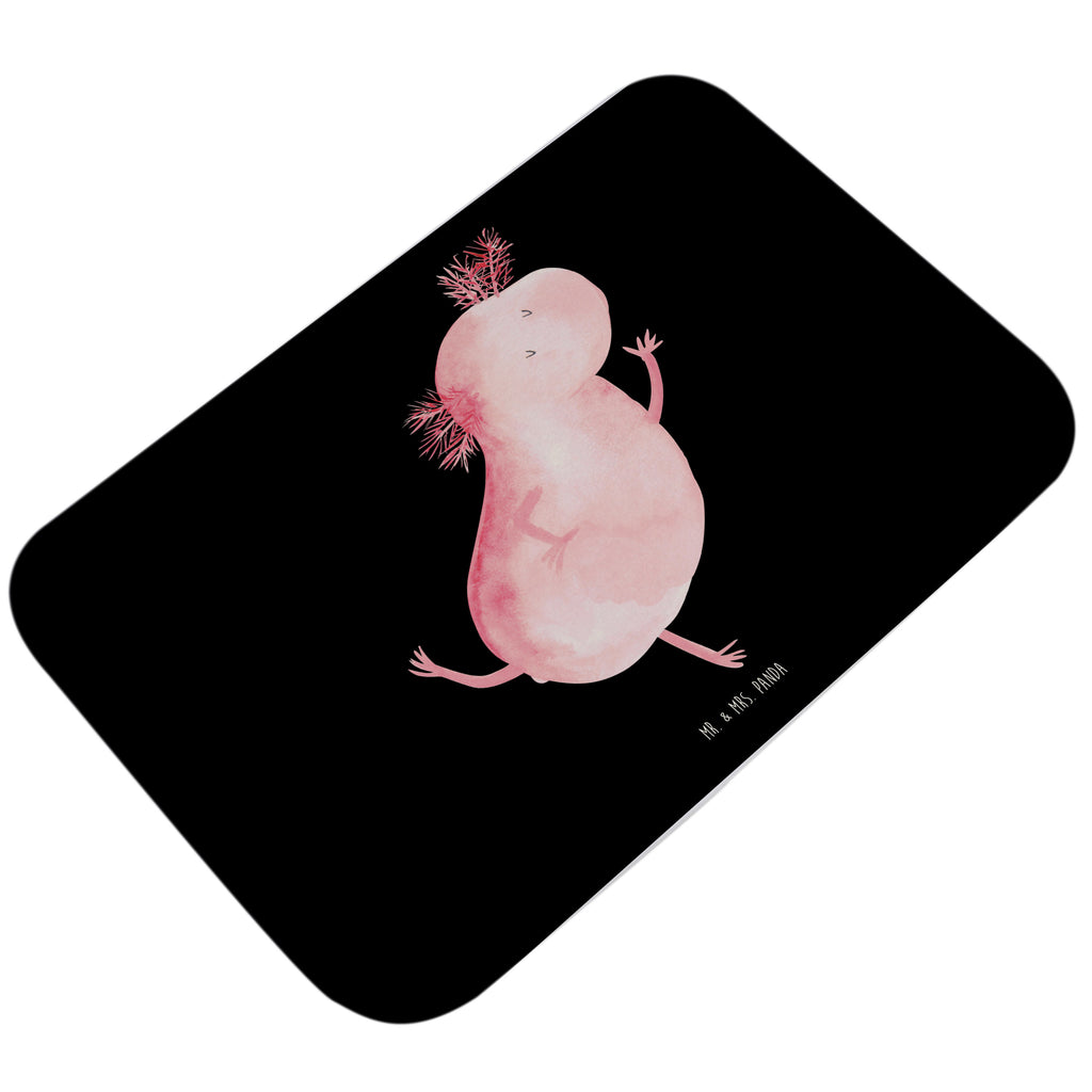 Badvorleger Axolotl tanzt Badematte, Badteppich, Duschvorleger, Badezimmerteppich, Badezimmermatte, Badvorleger, Duschmatte, Duschteppich, Axolotl, Molch, Axolot, Schwanzlurch, Lurch, Lurche, Dachschaden, Sterne, verrückt, Freundin, beste Freundin