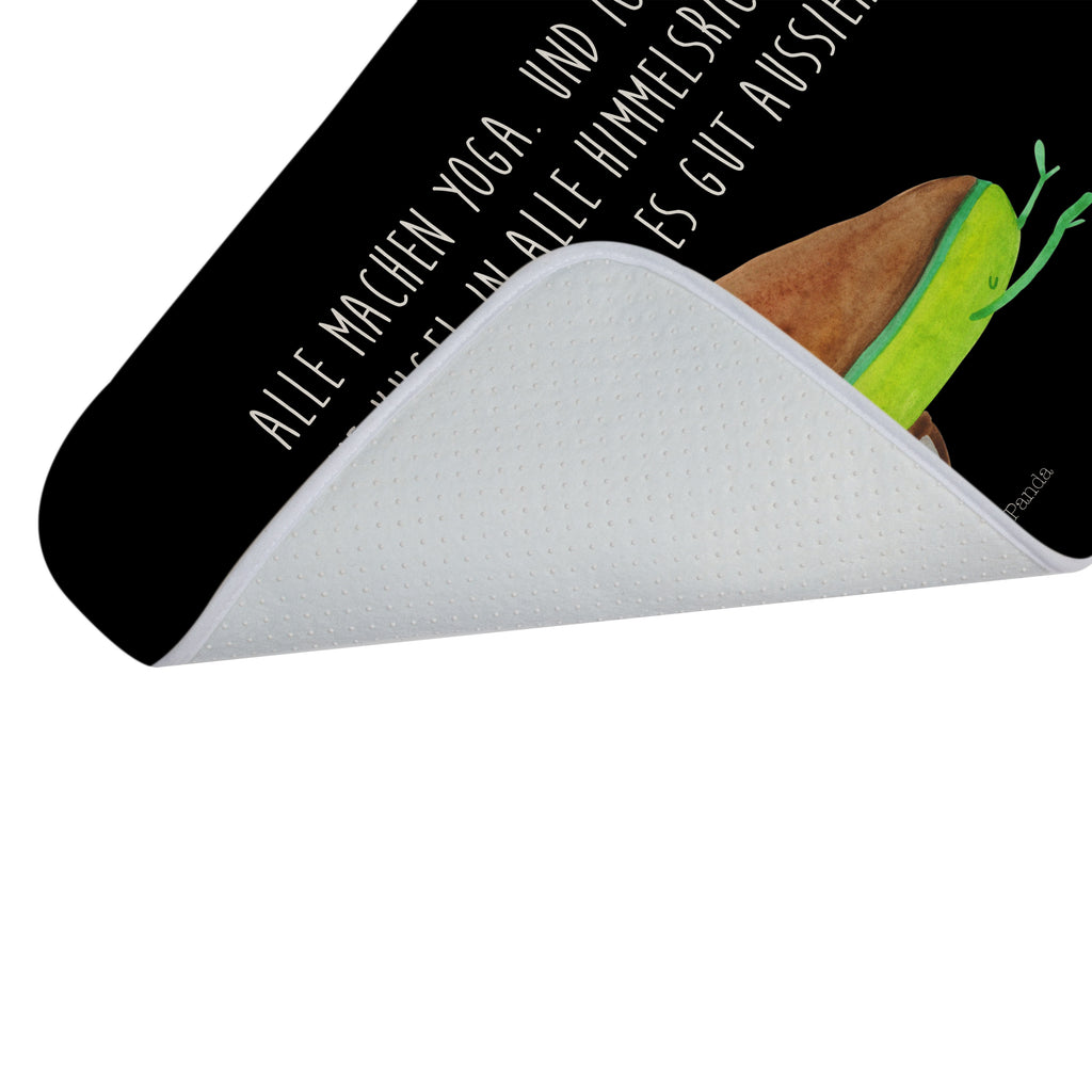 Badvorleger Avocado Yoga Badematte, Badteppich, Duschvorleger, Badezimmerteppich, Badezimmermatte, Badvorleger, Duschmatte, Duschteppich, Avocado, Veggie, Vegan, Gesund, Avocado Yoga Vegan