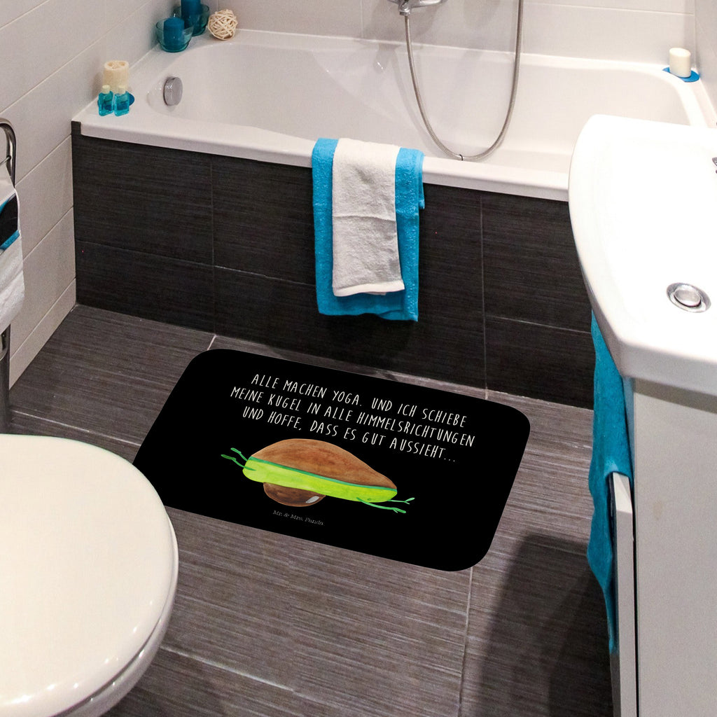Badvorleger Avocado Yoga Badematte, Badteppich, Duschvorleger, Badezimmerteppich, Badezimmermatte, Badvorleger, Duschmatte, Duschteppich, Avocado, Veggie, Vegan, Gesund, Avocado Yoga Vegan